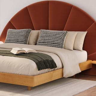 Basi King Bed Frame - Oak