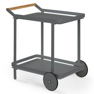 Boden Outdoor Bar Cart - Dark Gray