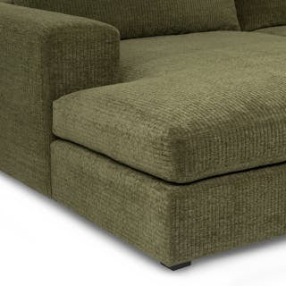 Beta 137.5" Left Modular Chaise Sectional - Cypress Green