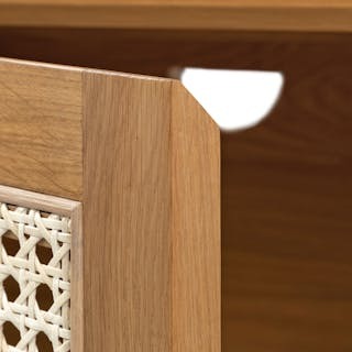 Candra 63" Media Unit - Oak
