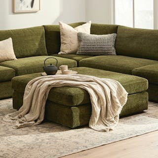 Beta 45" Ottoman - Cypress Green