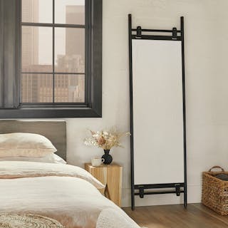 Beau Floor Mirror - Black