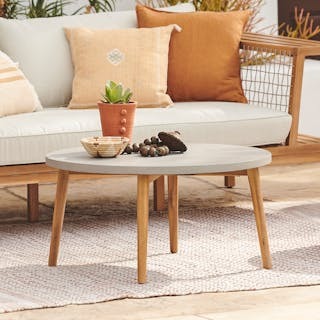 Atra 32" Outdoor Coffee Table - Concrete