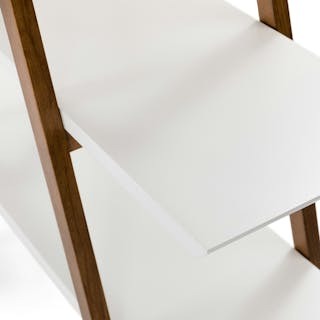 Caliper 47" Shelving Unit - White/Walnut