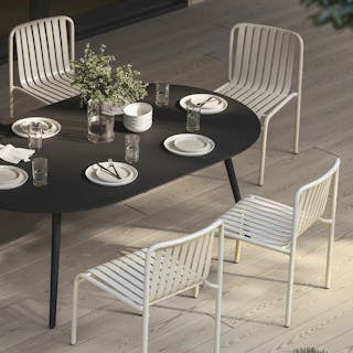 Ballo 78.5" Outdoor Dining Table - Black