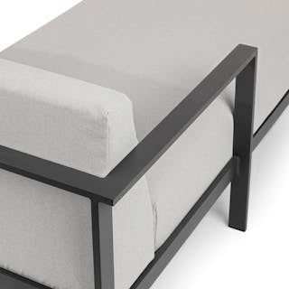Burkel 105" Outdoor Left Sectional - Cloudy Gray