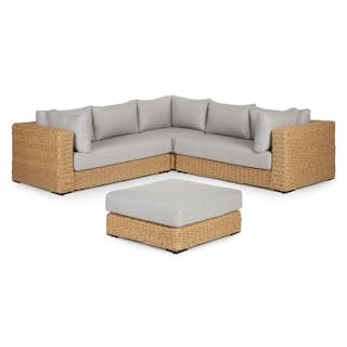 Capra 97" Outdoor Sectional Set - Beach Sand