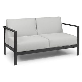 Burkel 57" Outdoor Loveseat - Cloudy Gray