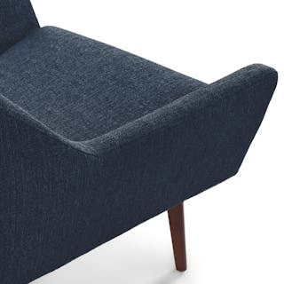 Angle 33" Lounge Chair - Denim Blue