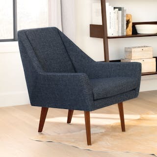 Angle 33" Lounge Chair - Denim Blue