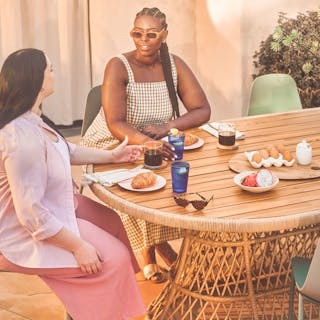 Calliope 78.75" Outdoor Dining Table - Wicker