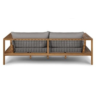 Callais 90.5" Outdoor Sofa Set - Taupe Gray