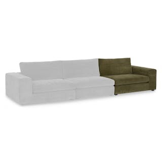 Beta 49" Right Arm Chair Module - Cypress Green