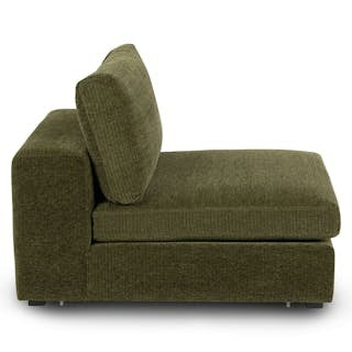 Beta 39.5" Armless Chair Module - Cypress Green