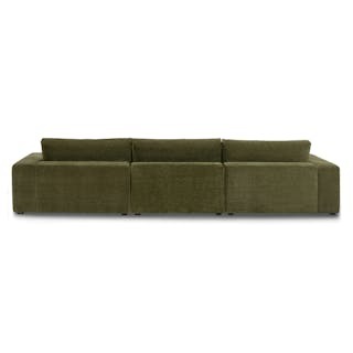 Beta 137.5" Right Modular Chaise Sectional - Cypress Green