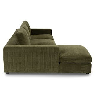 Beta 137.5" Left Modular Chaise Sectional - Cypress Green