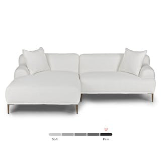 Abisko 94.5" Left Sectional - Quartz White
