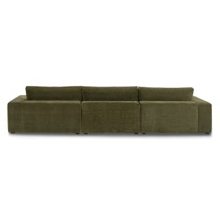 Beta 137.5" Left Modular Chaise Sectional - Cypress Green