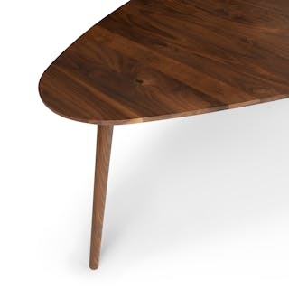 Amoeba 42.5" Coffee Table - Walnut