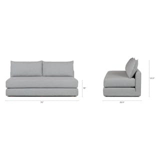Braam 75" Sofa Bed - Light Miller Gray