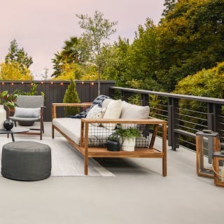 Callais 90.5" Outdoor Sofa - Taupe Gray