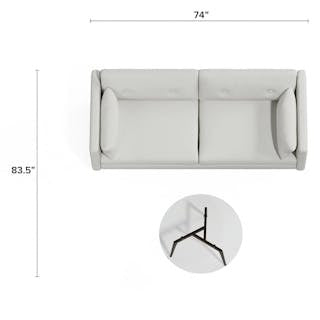 Anton 74" Loveseat - Twilight Blue
