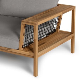 Callais 90.5" Outdoor Sofa - Taupe Gray