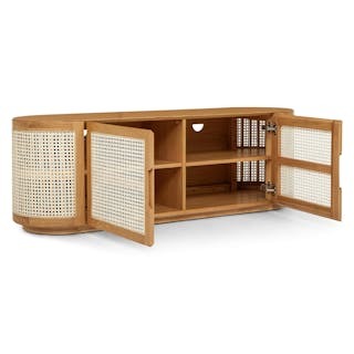 Candra 63" Media Unit - Oak