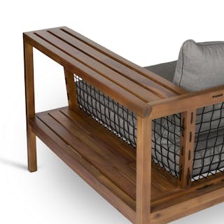 Callais 55" Outdoor Lounge Chair - Taupe Gray
