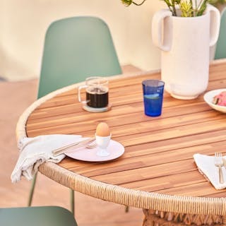 Calliope 78.75" Outdoor Dining Table - Wicker