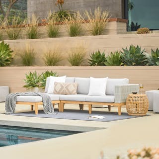 Calova Outdoor Side Table - Resin Wicker