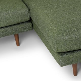 Burrard 112" Right Sectional - Forest Green