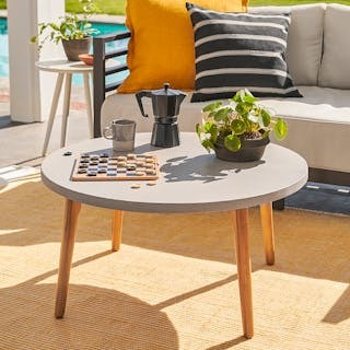 Atra 32" Outdoor Coffee Table - Concrete