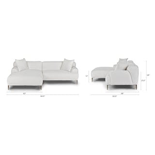 Abisko 94.5" Left Sectional - Quartz White