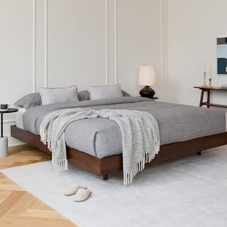 Basi King Bed Frame - Walnut
