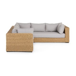 Capra 97" Outdoor Sectional Set - Beach Sand