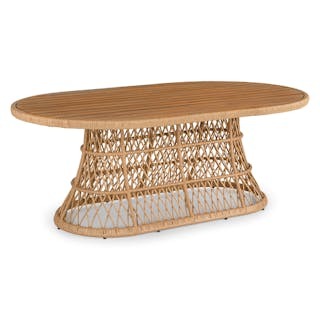Calliope 78.75" Outdoor Dining Table - Wicker