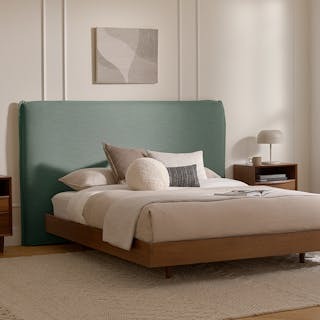 Basi Queen Bed Frame - Walnut