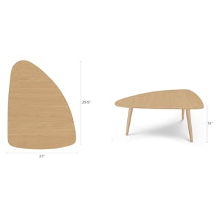 Amoeba 42.5" Coffee Table - Walnut