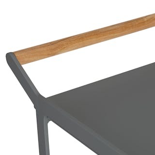 Boden Outdoor Bar Cart - Dark Gray