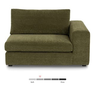 Beta 49" Right Arm Chair Module - Cypress Green