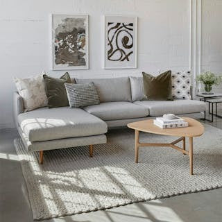 Burrard 112" Left Sectional - Seasalt Gray