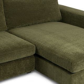 Beta 137.5" Right Modular Chaise Sectional - Cypress Green