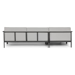 Burkel 105" Outdoor Left Sectional - Cloudy Gray