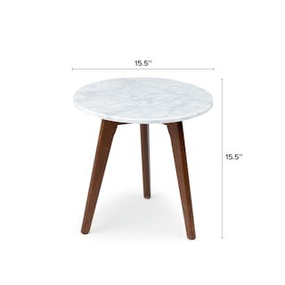Amoeba Side Table - Walnut