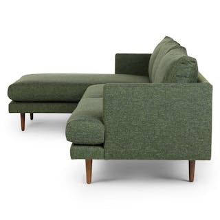 Burrard 112" Left Sectional - Forest Green