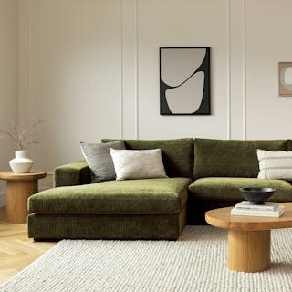 Beta 49" Left Chaise Module - Cypress Green