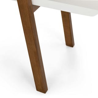 Caliper 47" Shelving Unit - White/Walnut
