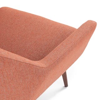 Angle 33" Lounge Chair - Rosehip Orange