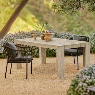 Atica 71" Outdoor Dining Table - Washed Acacia